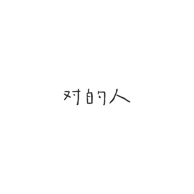 对的人封面