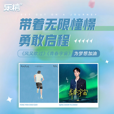 周榜播报2022年第19周：带着无限憧憬~勇敢启程，《风又吹过》&《青春宇宙》为梦想加油封面