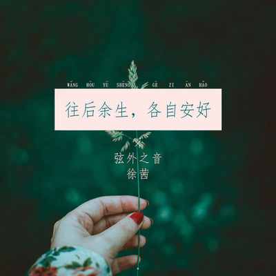 往后余生，各自安好封面