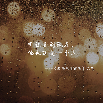 我唱歌不好听封面