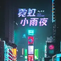 霓虹小雨夜