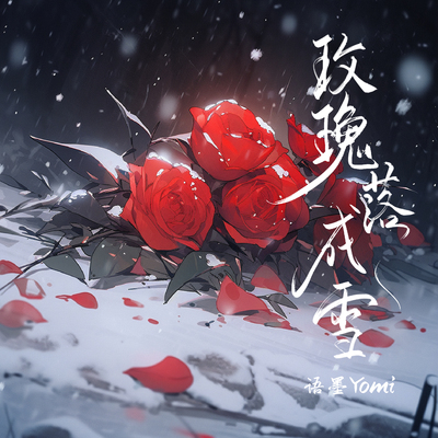 玫瑰落成雪封面