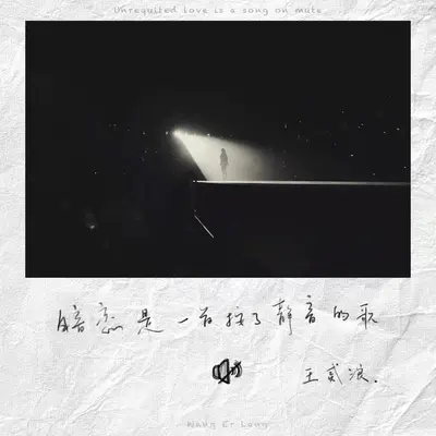 暗恋是一首按了静音的歌 (伴奏) - 王贰浪封面