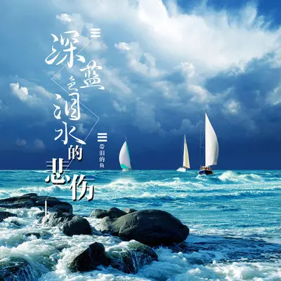 深蓝色泪水的悲伤封面