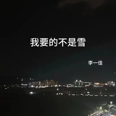 我要的不是雪(深情版)(深情版)封面