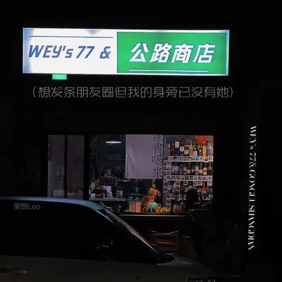 公路商店 (想发条朋友圈 但我的身旁已没有她)封面
