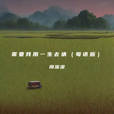 需要我用一生去猜(粤语版)封面