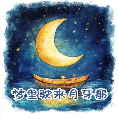梦里驶来月牙船（伴奏）封面