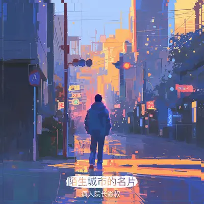陌生城市的名片封面