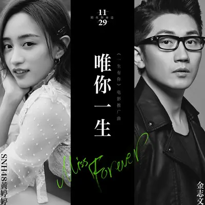 唯你一生 (电影《一生有你》结爱曲) - 金志文 / 黄婷婷封面