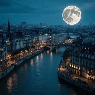 La lune reflète sur Seine封面