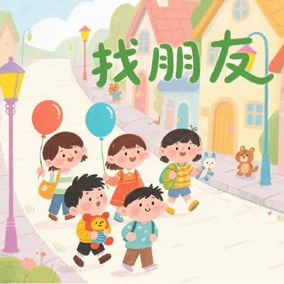 找朋友（舒缓女童版）封面