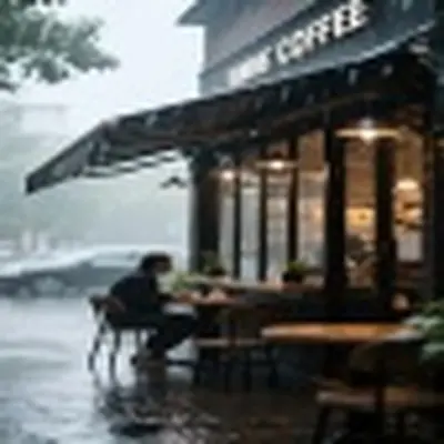 在咖啡馆等雨停 - 陈卓封面
