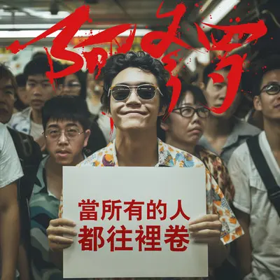 当所有的人都往里卷封面
