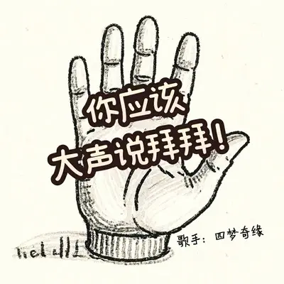 你应该大声说拜拜封面