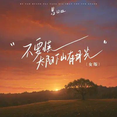 不要慌太阳下山有月光 (女版伴奏)封面