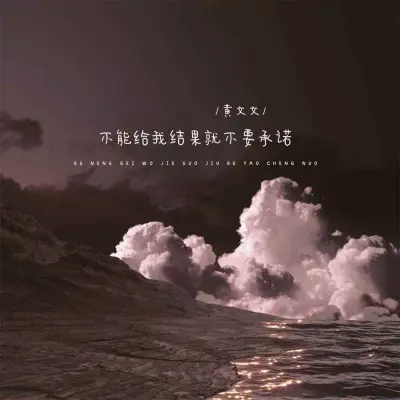 不能给我结果就不要承诺 (校园合唱版) - 黄文文封面