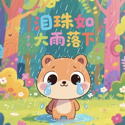 泪珠如大雨落下封面