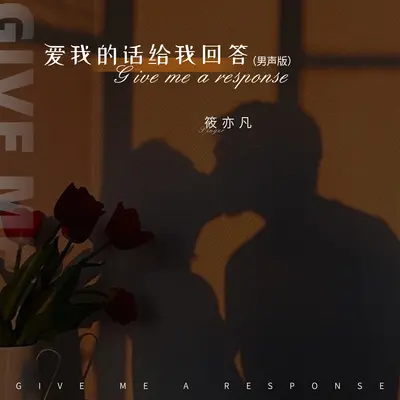 爱我的话给我回答(男声版)(男声版) - 筱亦凡封面