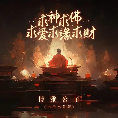 求神求佛求爱求缘求财(电子木鱼版)(电子木鱼版) - 博雅公子封面
