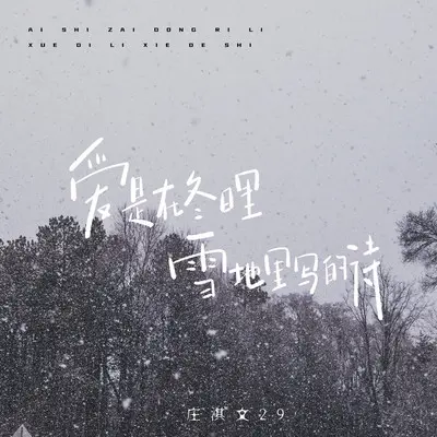 爱是在冬日里雪地里写的诗封面