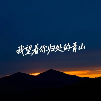 我望着你归处的青山封面