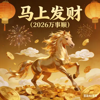 马上发财（2026万事顺）（欢快女声版）封面