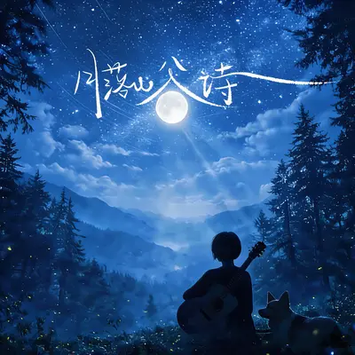 月落山谷诗封面