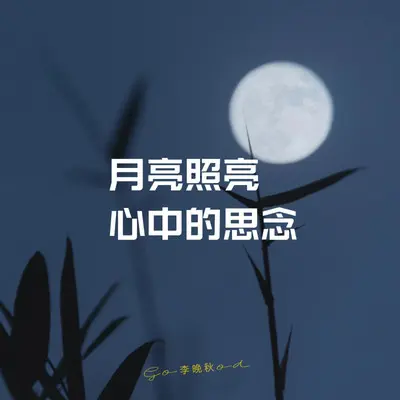 月亮照亮心中的思念封面