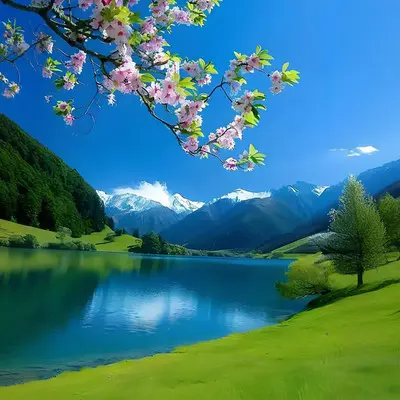 春暖花开的美景 - 梦归舟封面