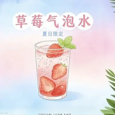 草莓气泡水封面