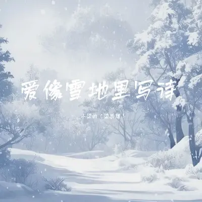 爱像雪地里写诗（DJ Eva版）封面
