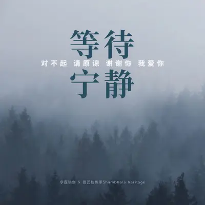 等待宁静 - 对不起 请原谅 谢谢你 我爱你封面